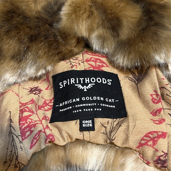 AFRICAN GOLDEN CAT LUXE FAUX FUR COLLECTOR EDITION HOOD | WOMEN'S Spirithood - Picture 5 of 14